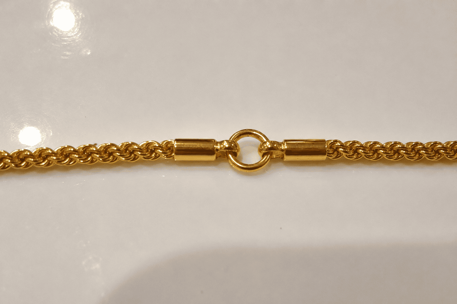 gold chain spring clasp water resistant