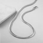Classic Flat Curb Chain | Stainless Steel