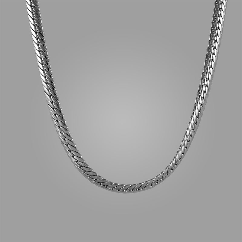 Classic Flat Curb Chain | Stainless Steel