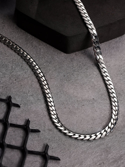 Classic Flat Curb Chain | Stainless Steel