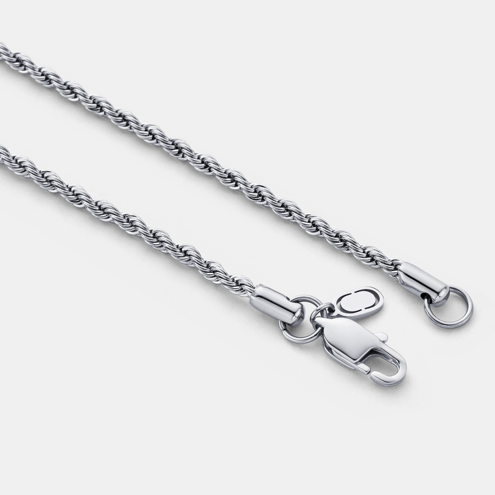 Rope Chain 3MM Silver & Gold