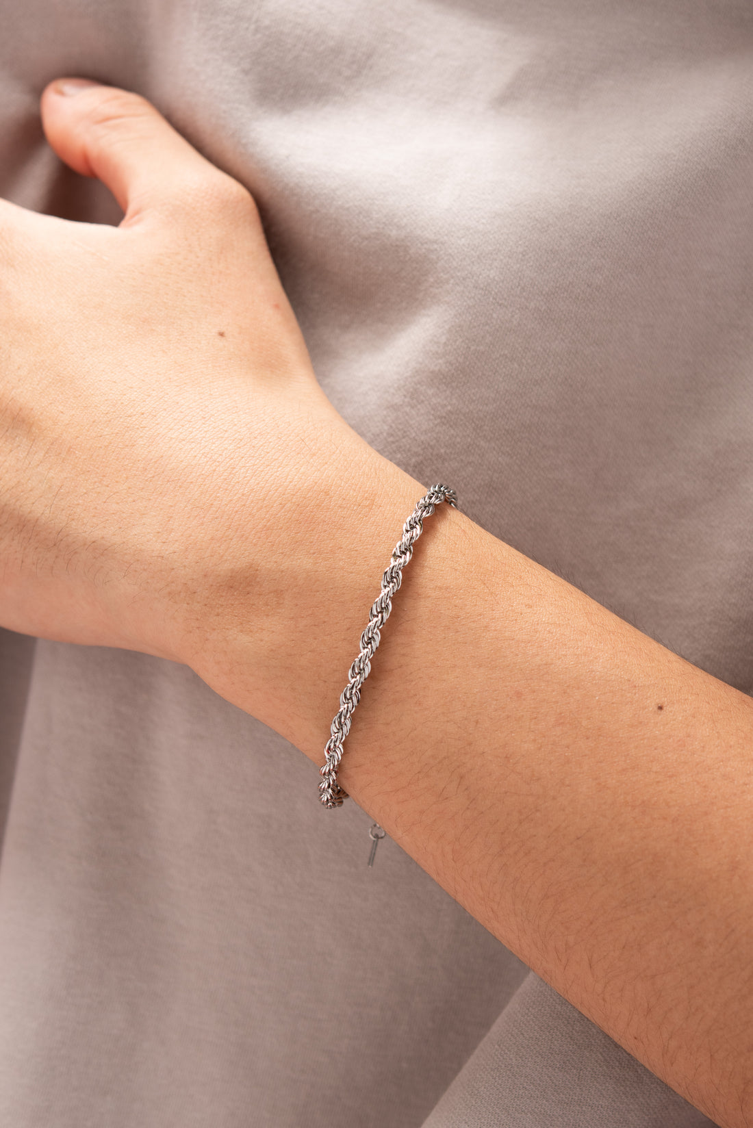 Rope Bracelet Silver