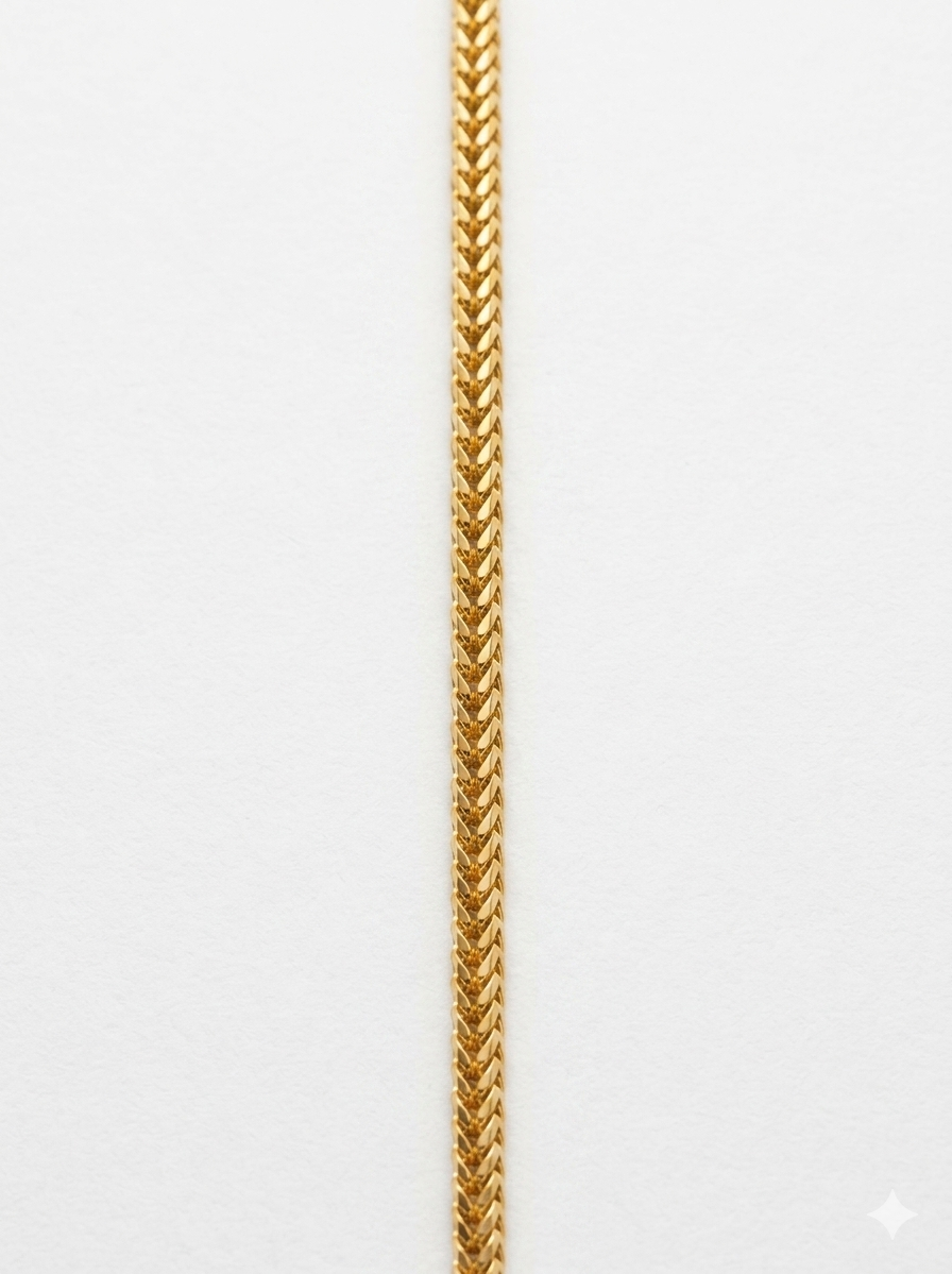 Daily Wear Gold Plated Weave Chain