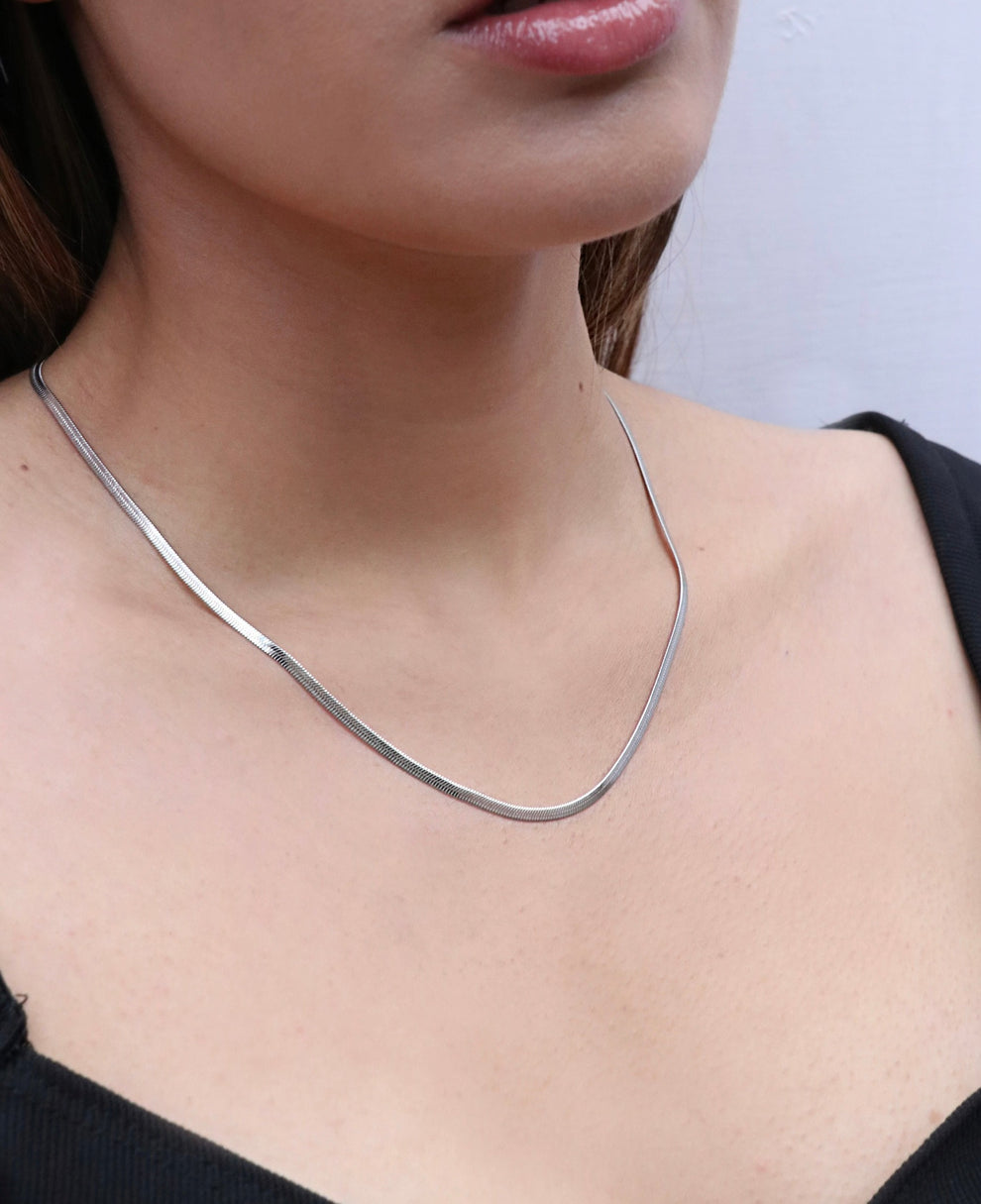 Essential Herringbone Chain | 316L Stainless Steel