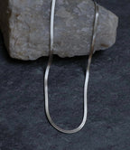Silver Herringbone Chain, Herringbone Necklace, Minimal Chain for Men, Stainless Steel Chain, Everyday Chain, Men's Silver Necklace, Gen Z Jewellery, Minimal Jewellery for Men, Layering Chain.