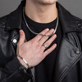 Silver Herringbone Chain, Herringbone Necklace, Minimal Chain for Men, Stainless Steel Chain, Everyday Chain, Men's Silver Necklace, Gen Z Jewellery, Minimal Jewellery for Men, Layering Chain.