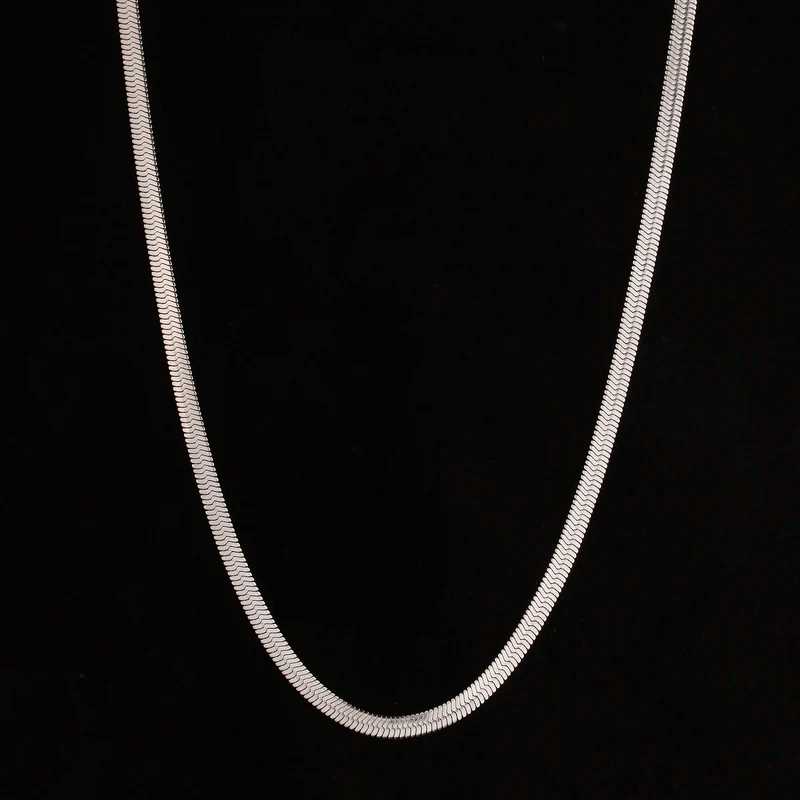 Essential Herringbone Chain | 316L Stainless Steel