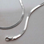 Silver Herringbone Chain, Herringbone Necklace, Minimal Chain for Men, Stainless Steel Chain, Everyday Chain, Men's Silver Necklace, Gen Z Jewellery, Minimal Jewellery for Men, Layering Chain.