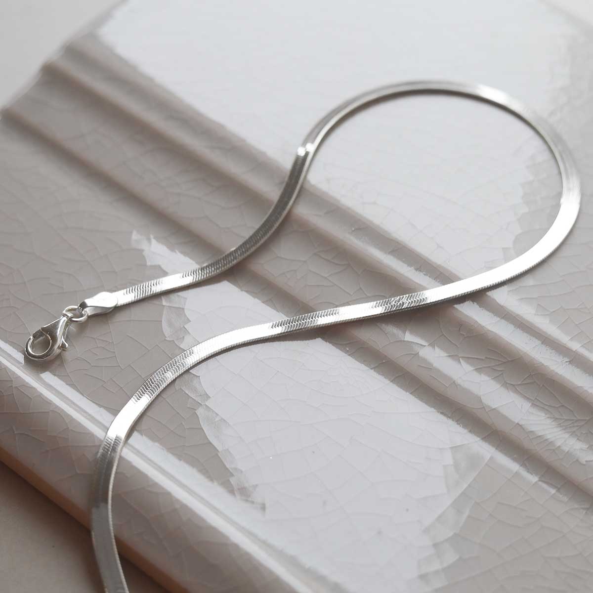 Essential Herringbone Chain | 316L Stainless Steel