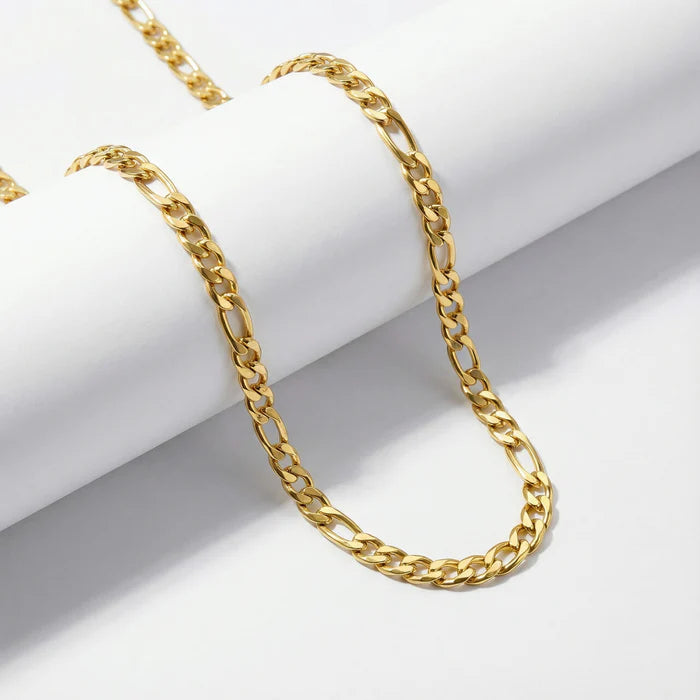 1 Gram Gold Plated Figaro Chain for Men Premium Daily Wear Jewellery