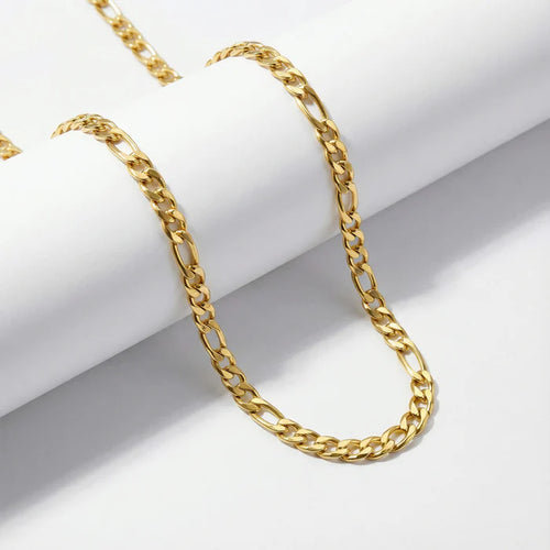 1 Gram Gold Plated Figaro Chain for Men Premium Daily Wear Jewellery