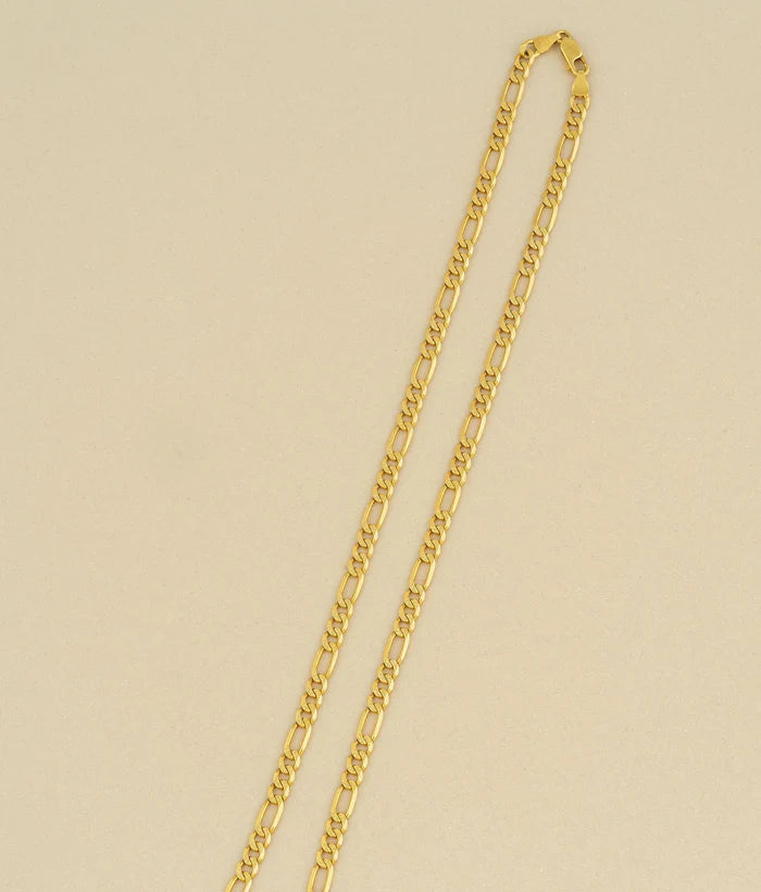 1 Gram Gold Plated Figaro Chain for Men Premium Daily Wear Jewellery