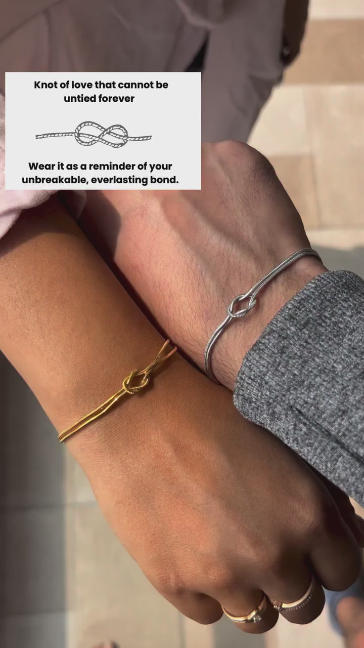 Knot of Love Couple Bracelet