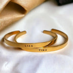 Personalised Name Bracelet | 18K Gold Plated | Waterproof