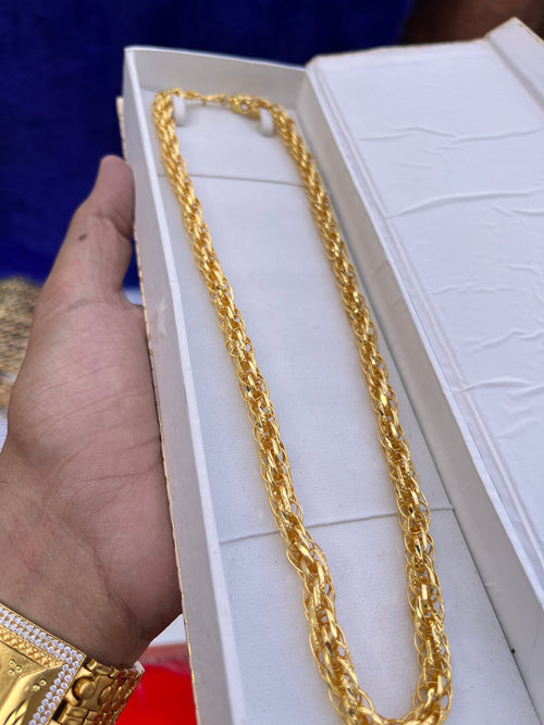 Men's 1 Gram Gold Plated Italian Style Chain