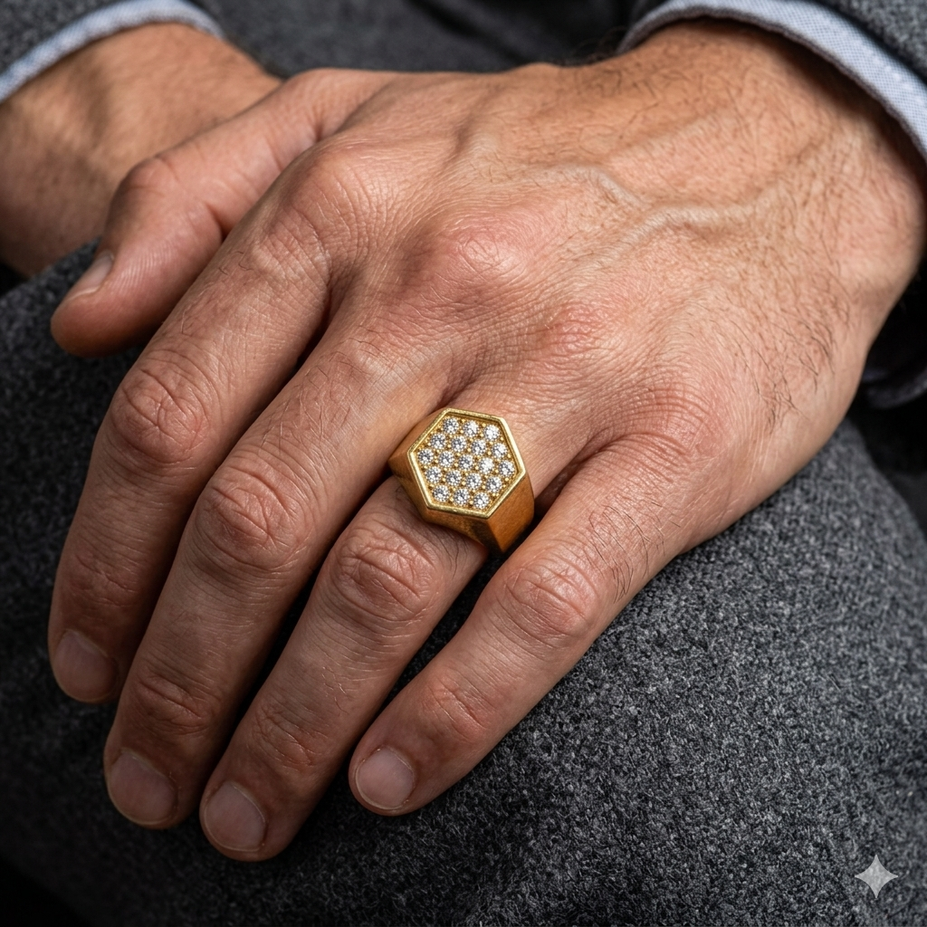 Men's Gold Plated BOLD BOSS Ring