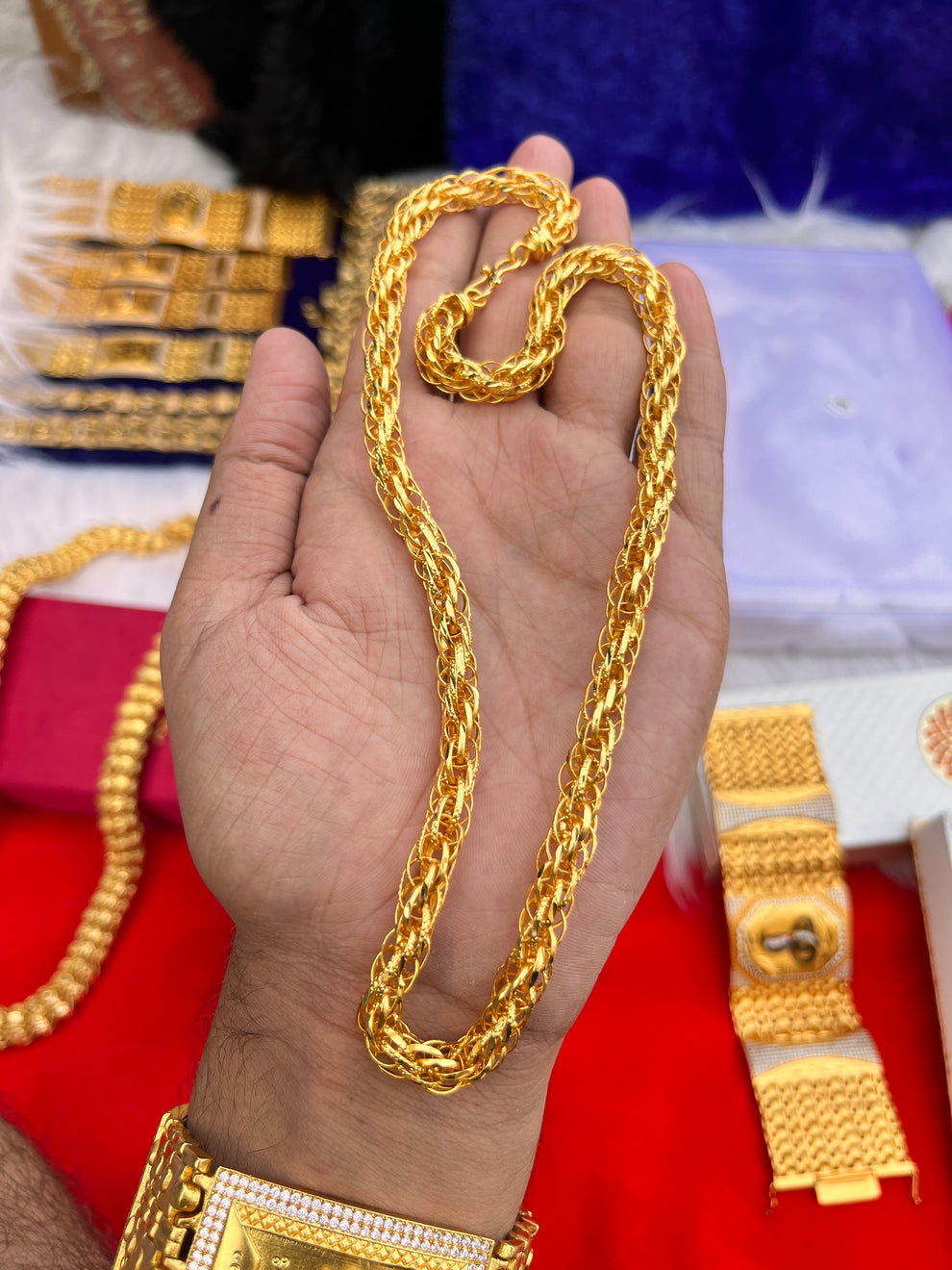 Men's 1 Gram Gold Plated Italian Style Chain