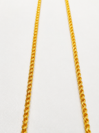 Men's 1 Gram Gold Plated Diamond Cut Rope Chain