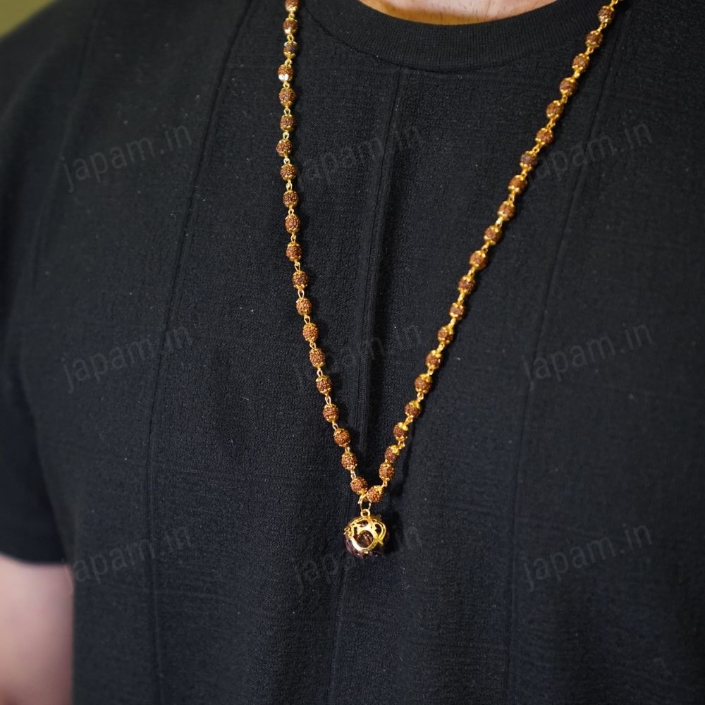 5 Mukhi Rudraksha Mala – Original Nepali Beads