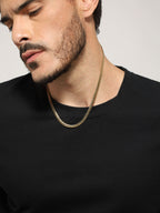 Classic Flat Curb Chain ( Gold )