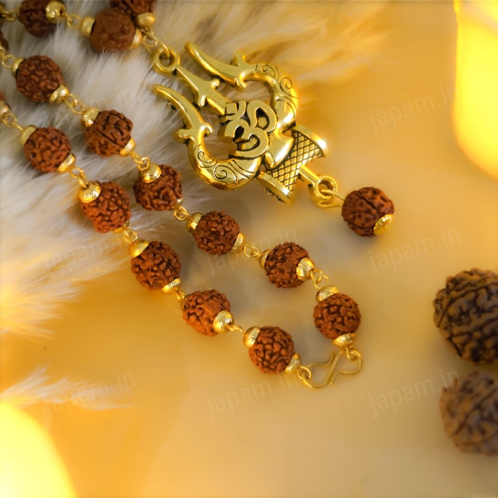 Original 5 Mukhi Rudraksha Mala with Lab Certificate