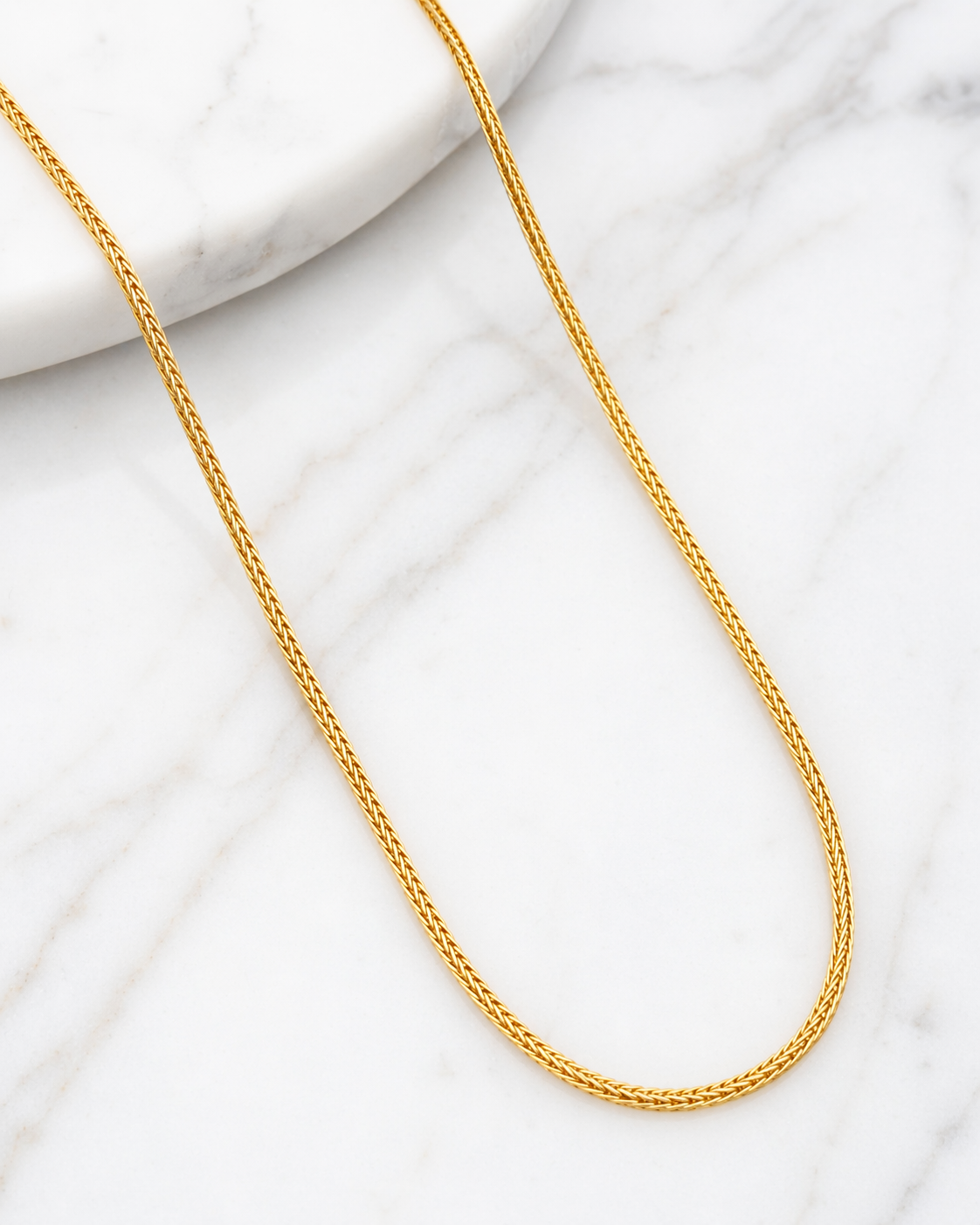 Men's 1 Gram Gold Plated Snake Chain